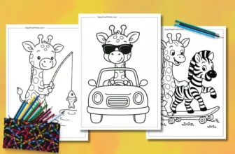 Giraffe Coloring Pages to Print