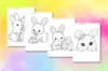 Bunny Coloring Pages (Printable PDFs)