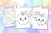 Apple Coloring Pages