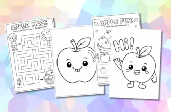 Apple Coloring Pages