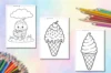Ice Cream Coloring Pages