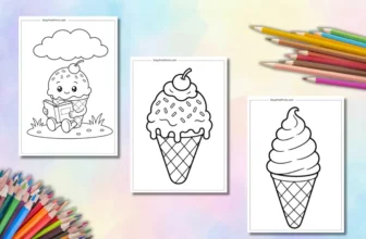Ice Cream Coloring Pages