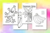 Printable Banana Coloring Pages