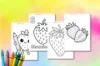 Free Strawberry Coloring Pages