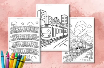 Train Coloring Pages – Free Printable PDFs
