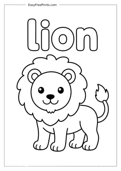 Lion Coloring Page