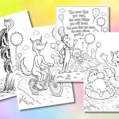 Dr. Seuss Coloring Pages (Free Printable PDF!)