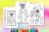 Huggy Wuggy Coloring Pages to Print