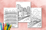Train Coloring Pages – Free Printable PDFs