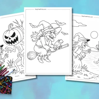 Witch Coloring Pages for Kids (Cute, Spooky, and Totally Free)