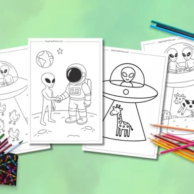 Cool Alien Coloring Pages for All Ages