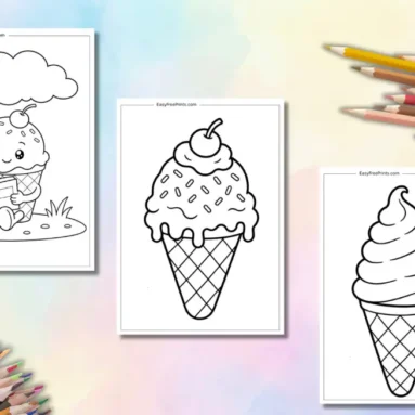 Ice Cream Coloring Pages